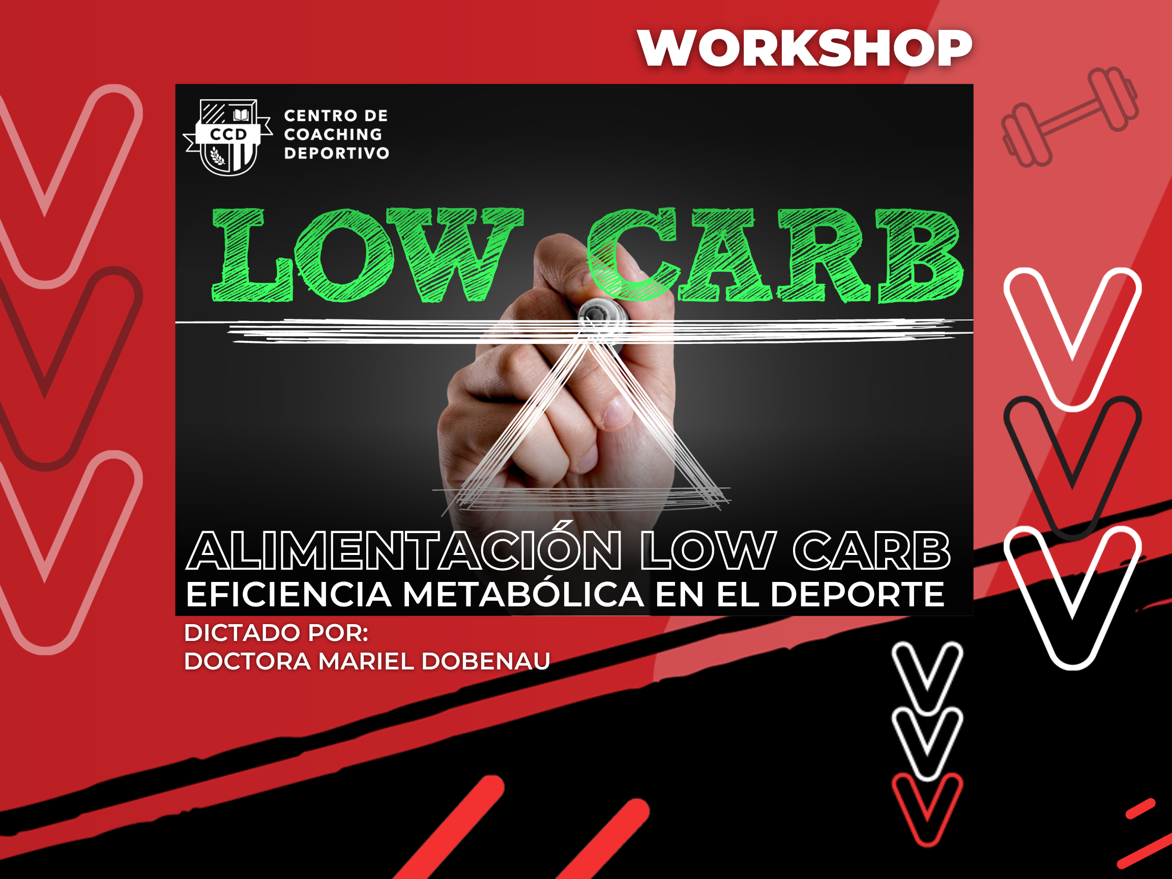 Workshop! Alimentación Low Carb con Mariel Dobenau